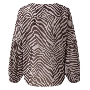 Camisa Elegante Animal Print - Sua Boutique