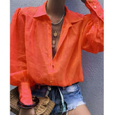 Camisa Feminina- Mangas Bufantes use o cupom PRIMEIRACOMPRA e garanta 12%OFF