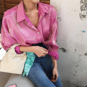 Camisa Feminina- Style Metalic use o cupom PRIMEIRACOMPRA e garanta 12%OFF