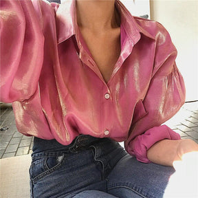 Camisa Feminina- Style Metalic use o cupom PRIMEIRACOMPRA e garanta 12%OFF