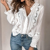 Camisa Flores em Renda use o cupom PRIMEIRACOMPRA e garanta 12%OFF