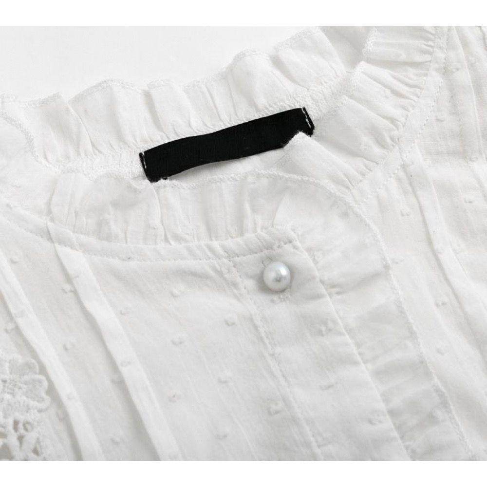 Camisa Flores em Renda - Sua Boutique