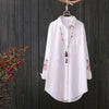 Camisa Long Flowers Bordada - Sua Boutique