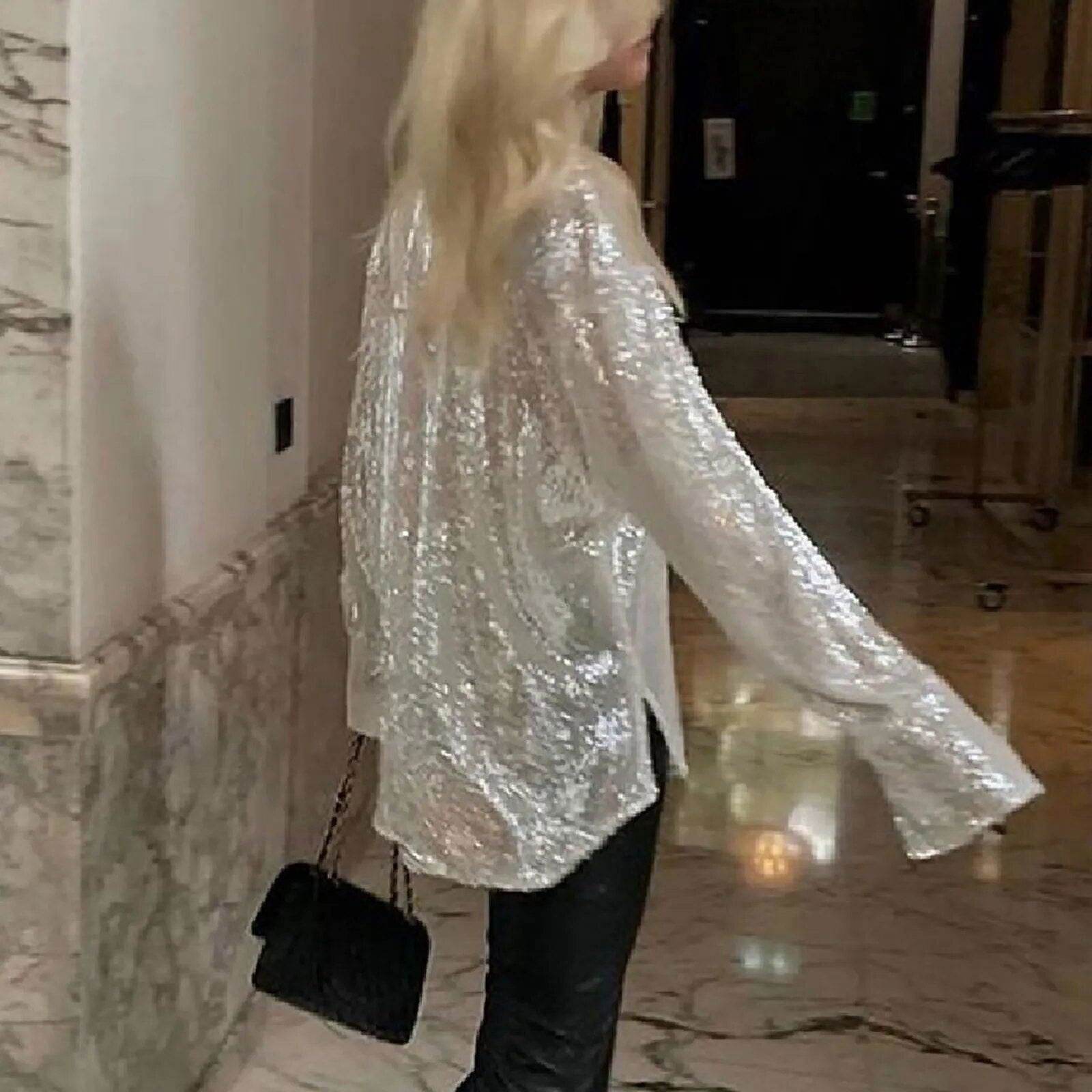 Camisa Long Shine Sabrina - Sua Boutique