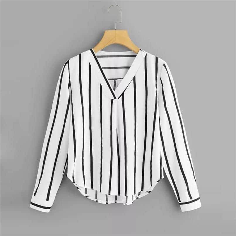 Camisa Manga Longa Listras - Sua Boutique