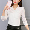Camisa Manga Longa com Laço - Sua Boutique