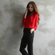 Camisa Manga Longa em Chiffon use o cupom PRIMEIRACOMPRA e garanta 12%OFF