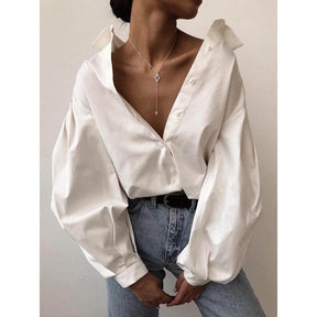 Camisa Mangas Bufantes Oversize use o cupom PRIMEIRACOMPRA e garanta 12%OFF