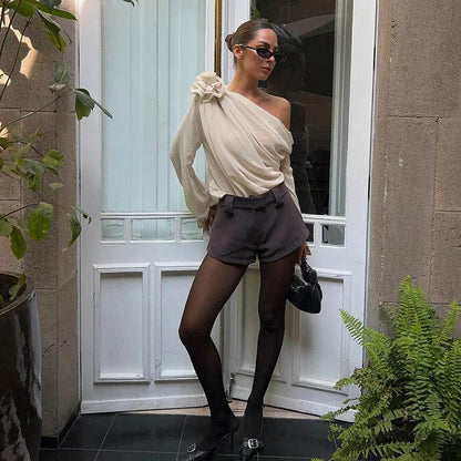 Camisa Nula Manga Flora - Sua Boutique