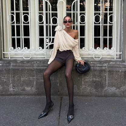 Camisa Nula Manga Flora - Sua Boutique