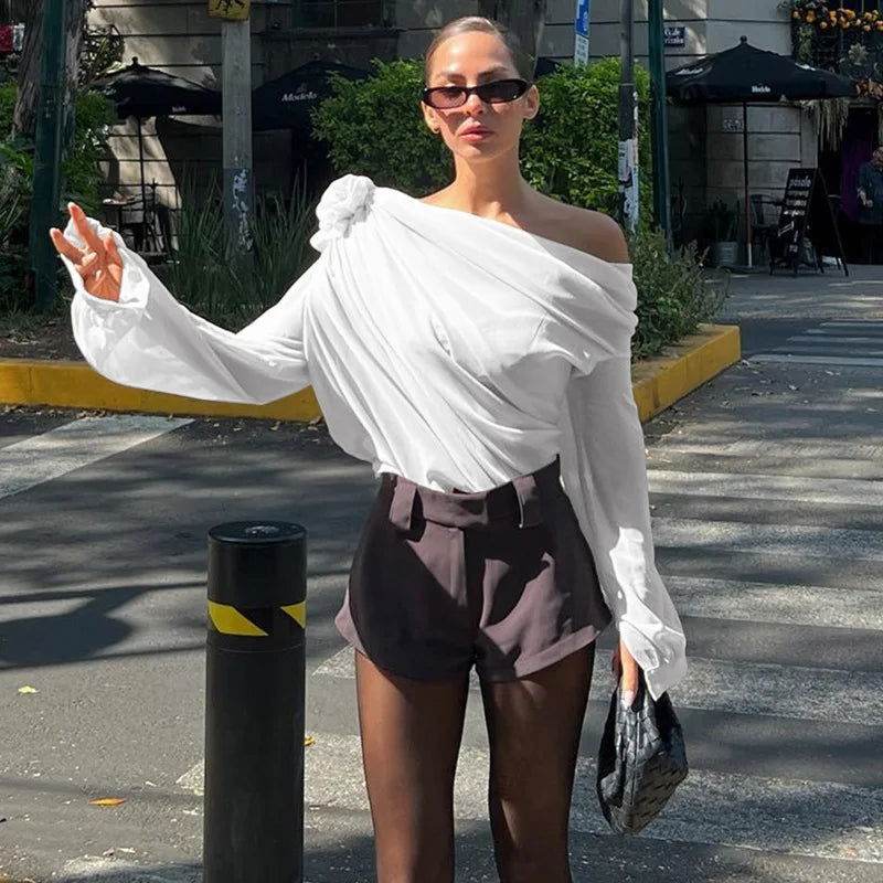 Camisa Nula Manga Flora - Sua Boutique