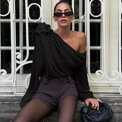 Camisa Nula Manga Flora - Sua Boutique