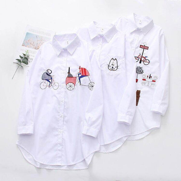 Camisa Over Special Bordados - Sua Boutique