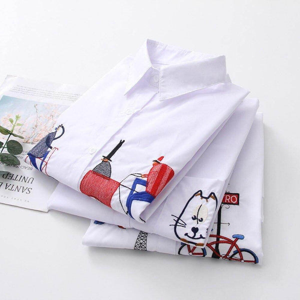 Camisa Over Special Bordados - Sua Boutique