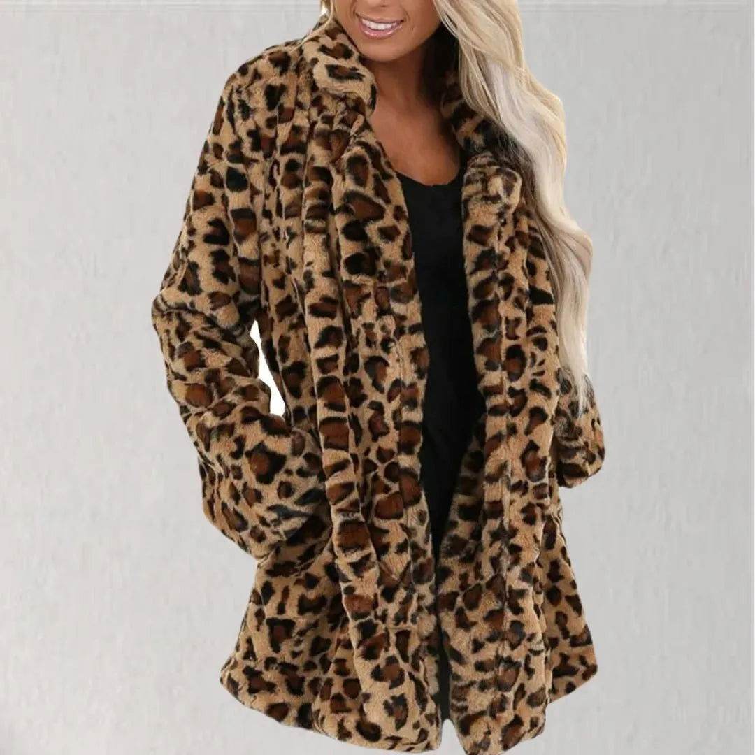 Casaco de Pele Leopard Glorie - Sua Boutique