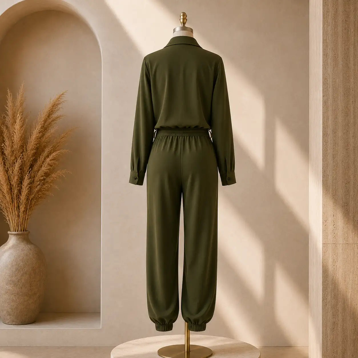 Macacão Feminino Jumpsuits Militar