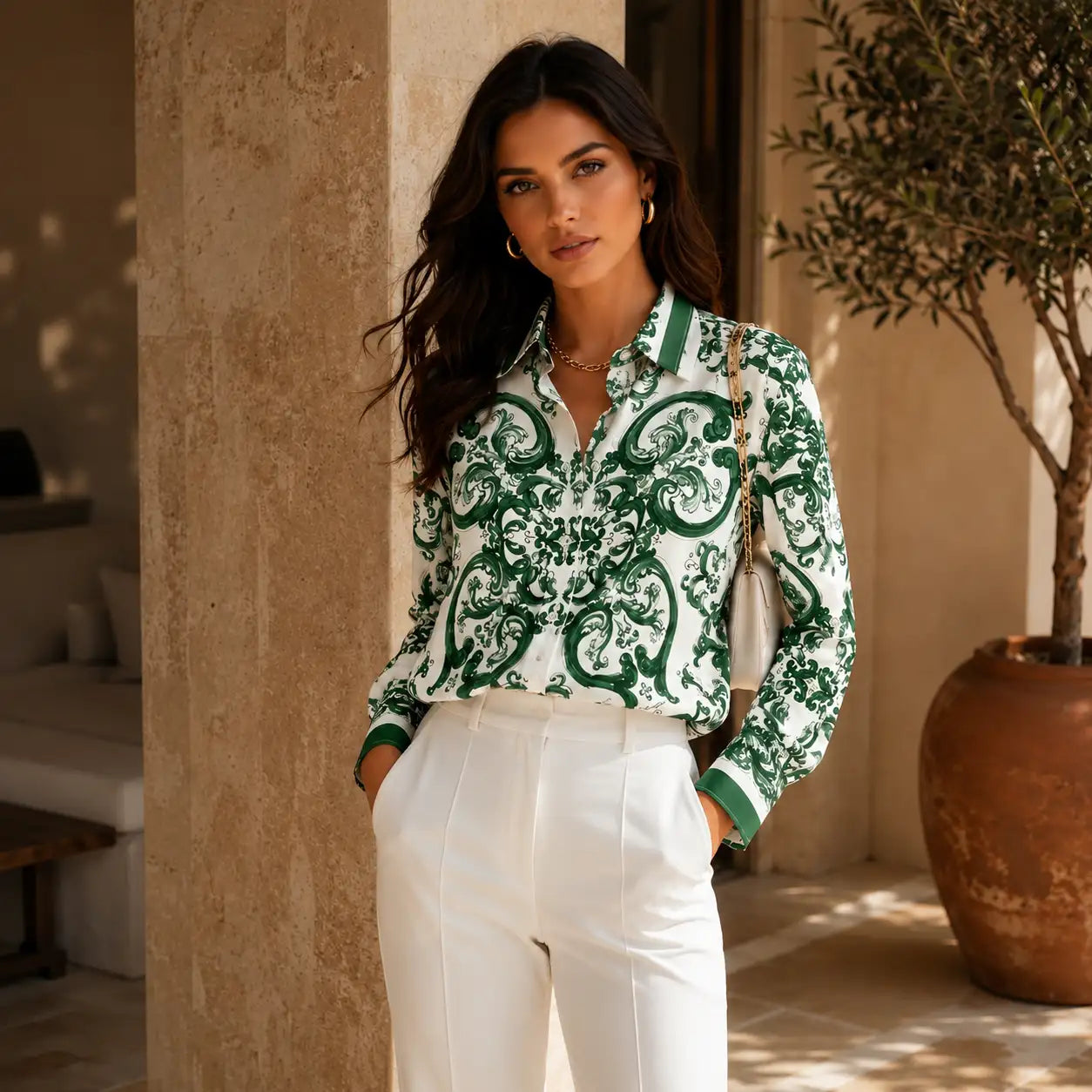 Camisa Feminina Grécia