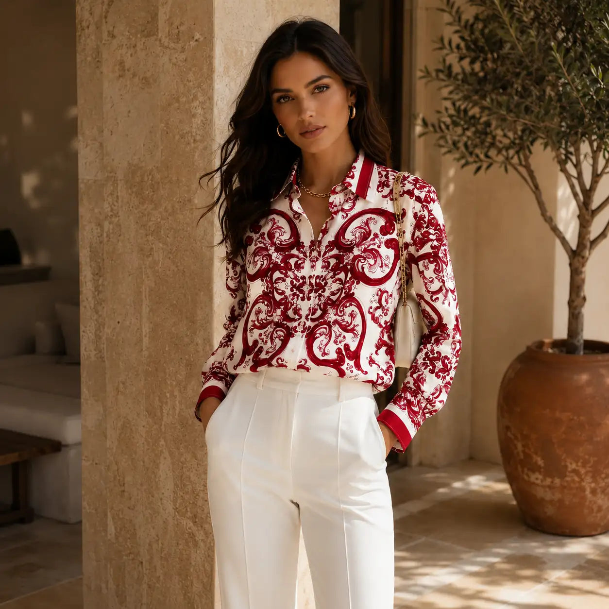 Camisa Feminina Grécia
