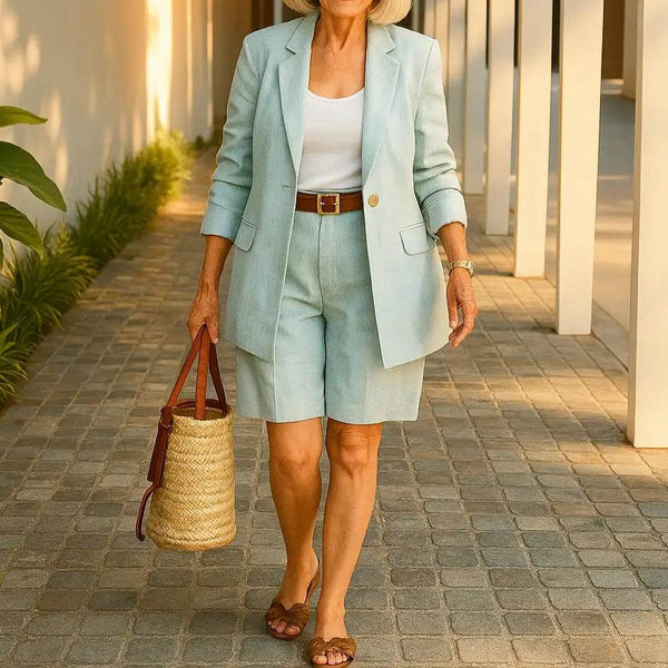 Conjunto Blazer e Bermuda Gisele - Sua Boutique