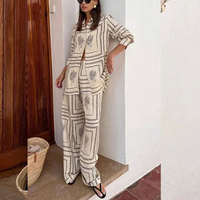 Conjunto Calça e Camisa Étnico use o cupom PRIMEIRACOMPRA e garanta 12%OFF