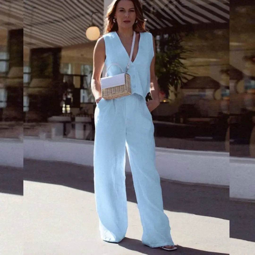 Conjunto Calça e Colete Gaby - Sua Boutique