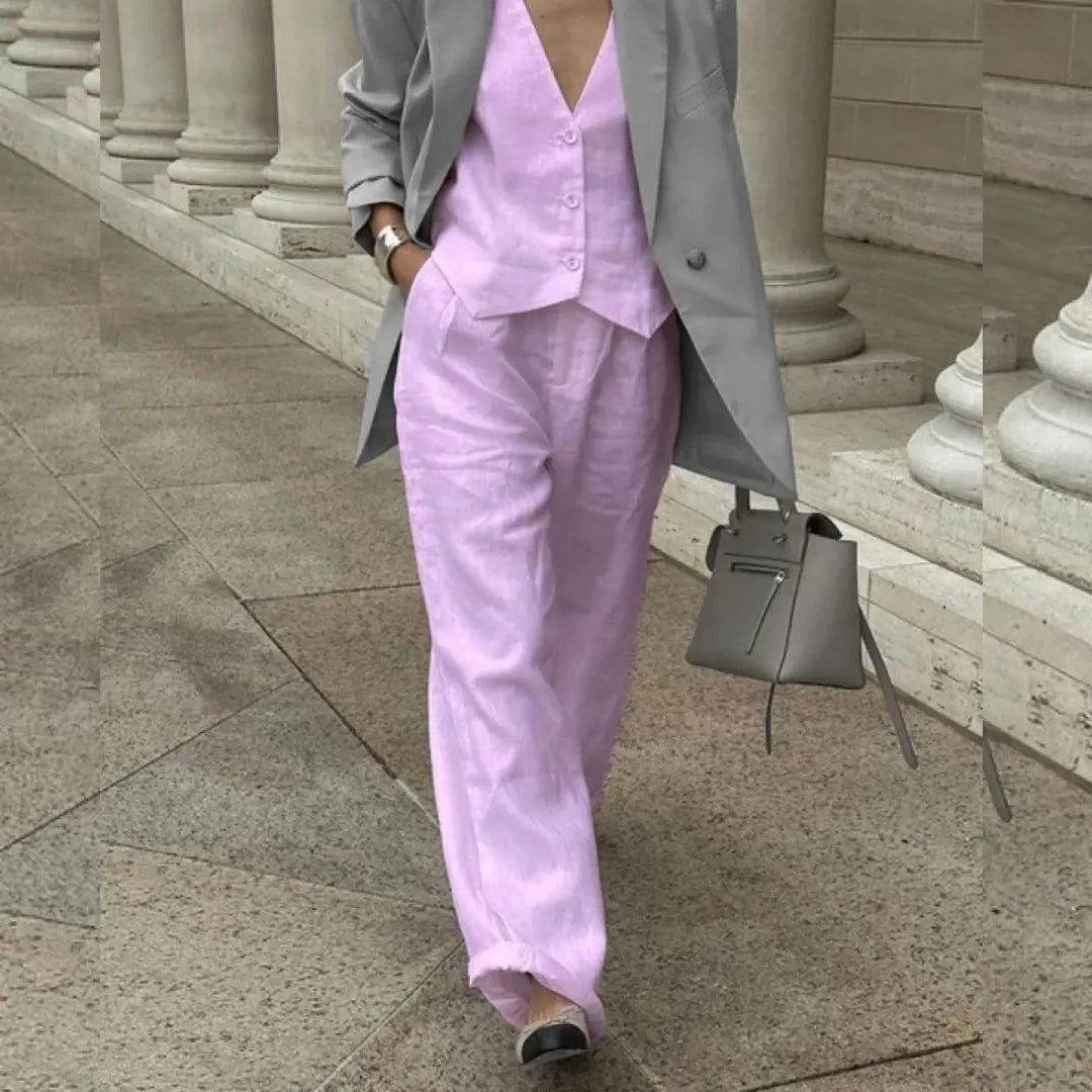 Conjunto Calça e Colete Gaby - Sua Boutique