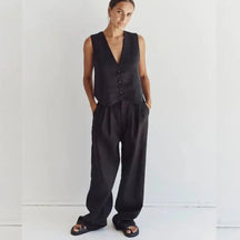 Conjunto Calça e Colete Gaby use o cupom PRIMEIRACOMPRA e garanta 12%OFF
