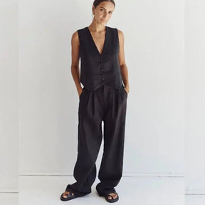 Conjunto Calça e Colete Gaby use o cupom PRIMEIRACOMPRA e garanta 12%OFF
