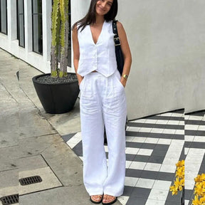 Conjunto Calça e Colete Gaby use o cupom PRIMEIRACOMPRA e garanta 12%OFF