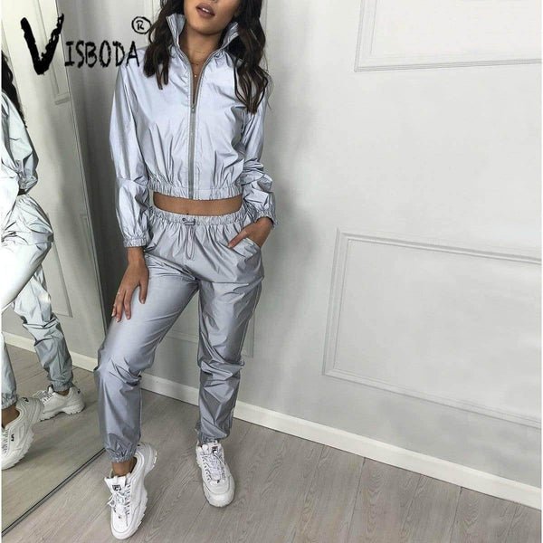 Conjunto Calça e Jaqueta Refletiva - Sua Boutique