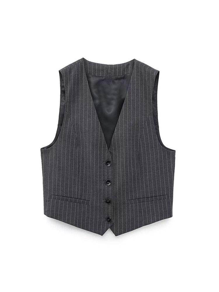 Conjunto Calça e Top Risca de Giz - Sua Boutique