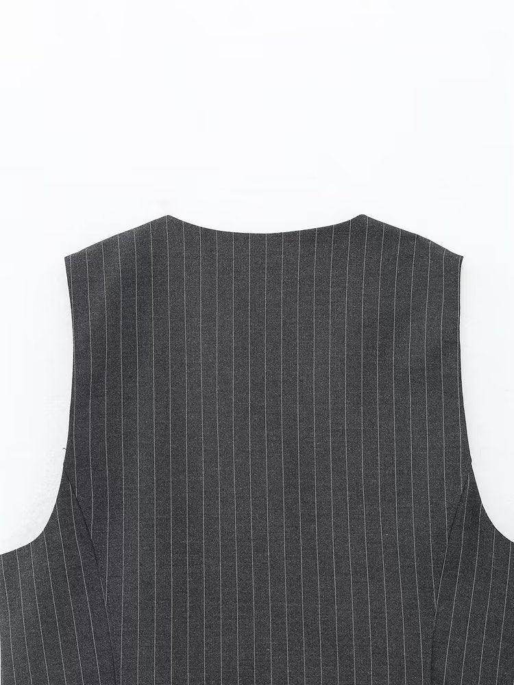 Conjunto Calça e Top Risca de Giz - Sua Boutique