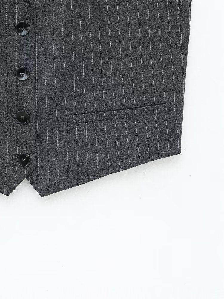 Conjunto Calça e Top Risca de Giz - Sua Boutique