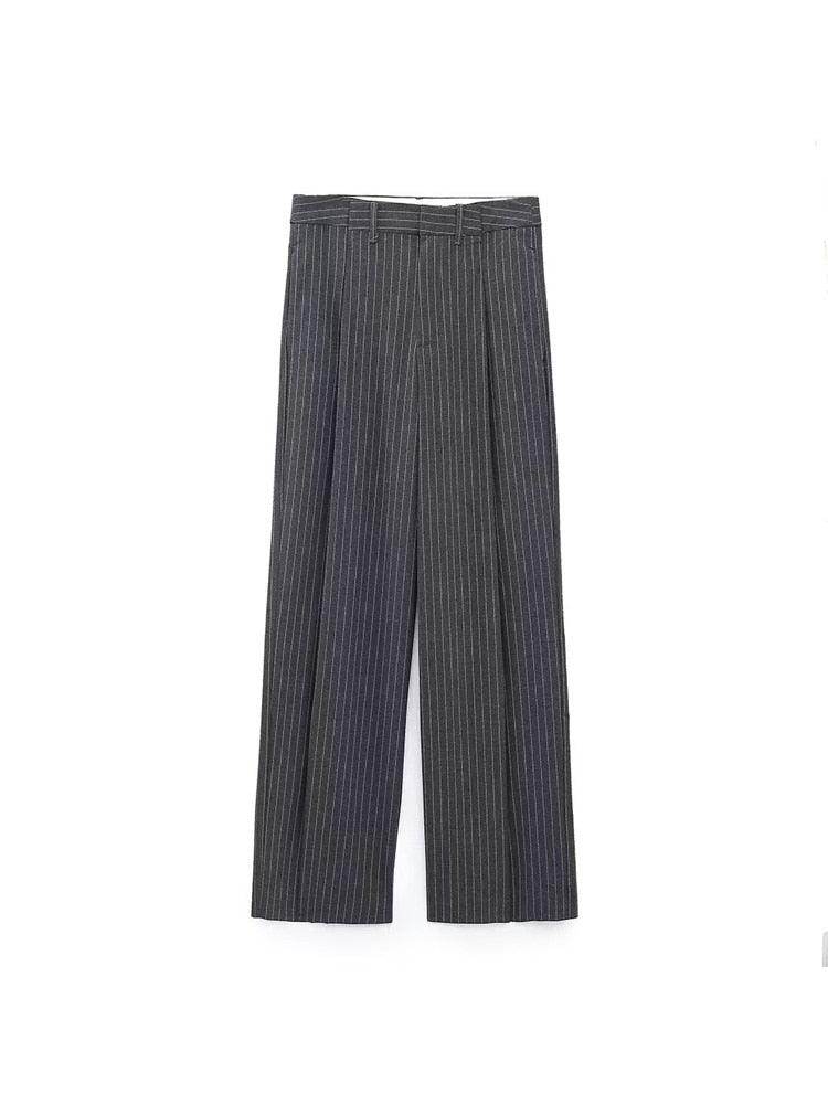 Conjunto Calça e Top Risca de Giz - Sua Boutique