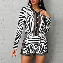 Conjunto Camisa e Shorts Animal Print - Sua Boutique