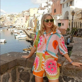 Conjunto Camisa e Shorts Cartoon use o cupom PRIMEIRACOMPRA e garanta 12%OFF