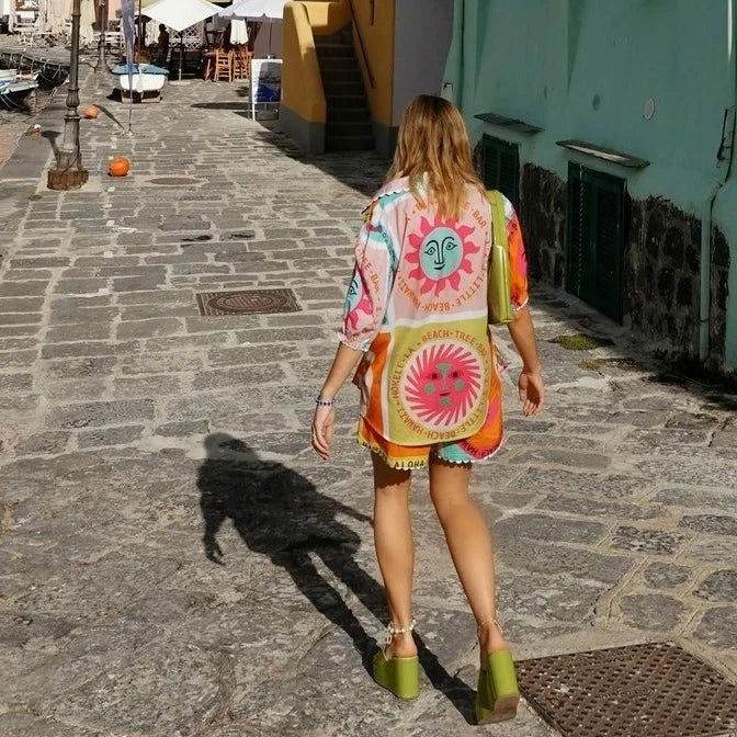 Conjunto Camisa e Shorts Cartoon - Sua Boutique