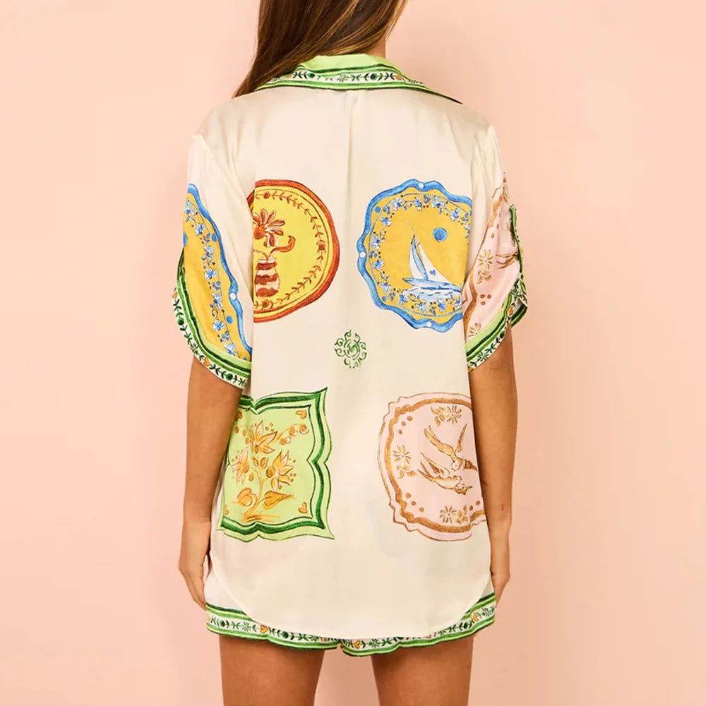 Conjunto Camisa e Shorts Hawai - Sua Boutique