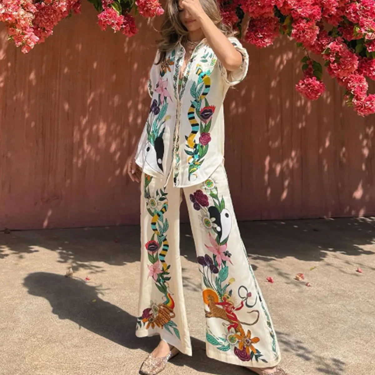 Conjunto Casual Satin use o cupom PRIMEIRACOMPRA e garanta 12%OFF