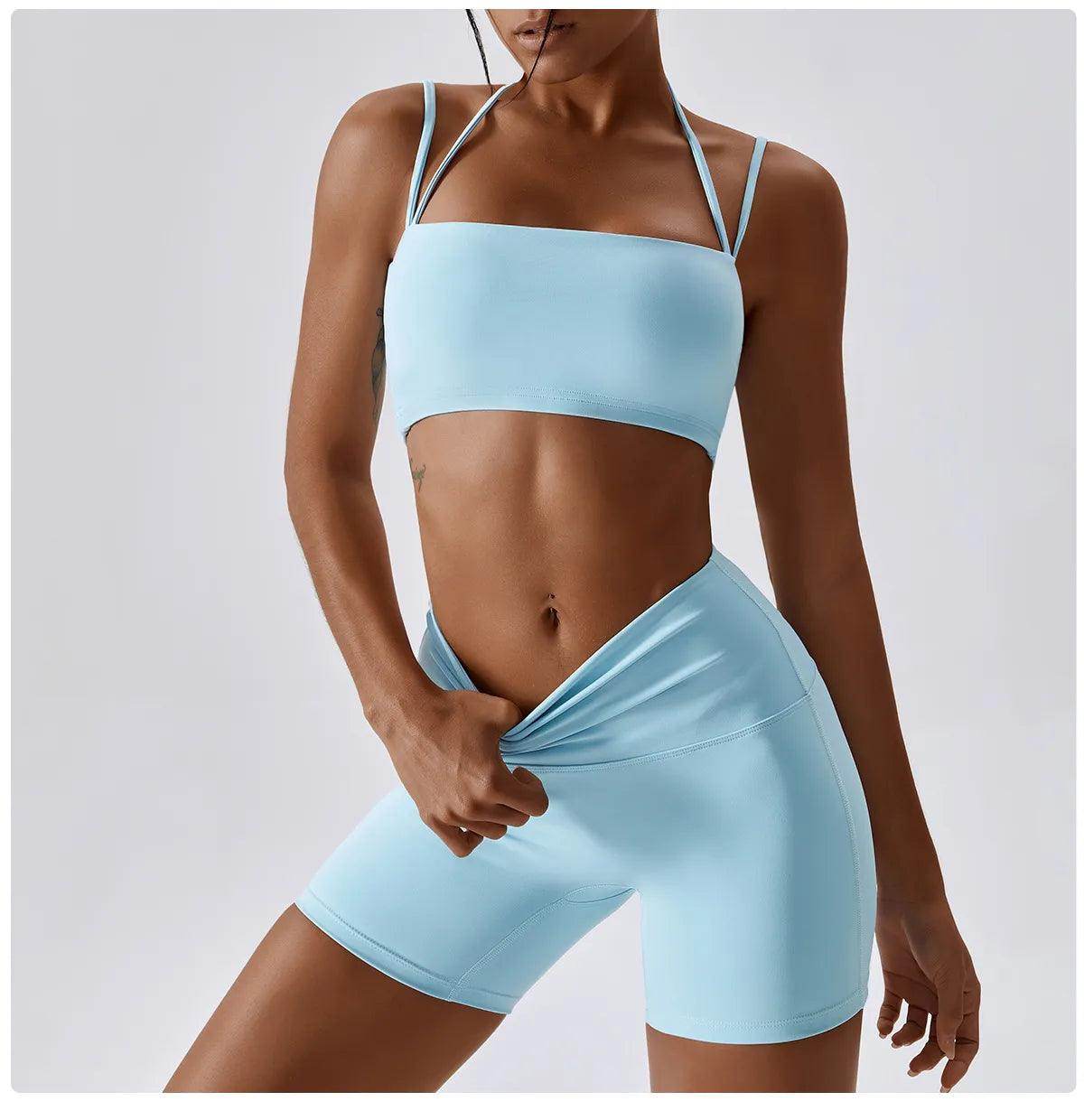 Conjunto Fitness Top e Shorts Gabriela - Sua Boutique