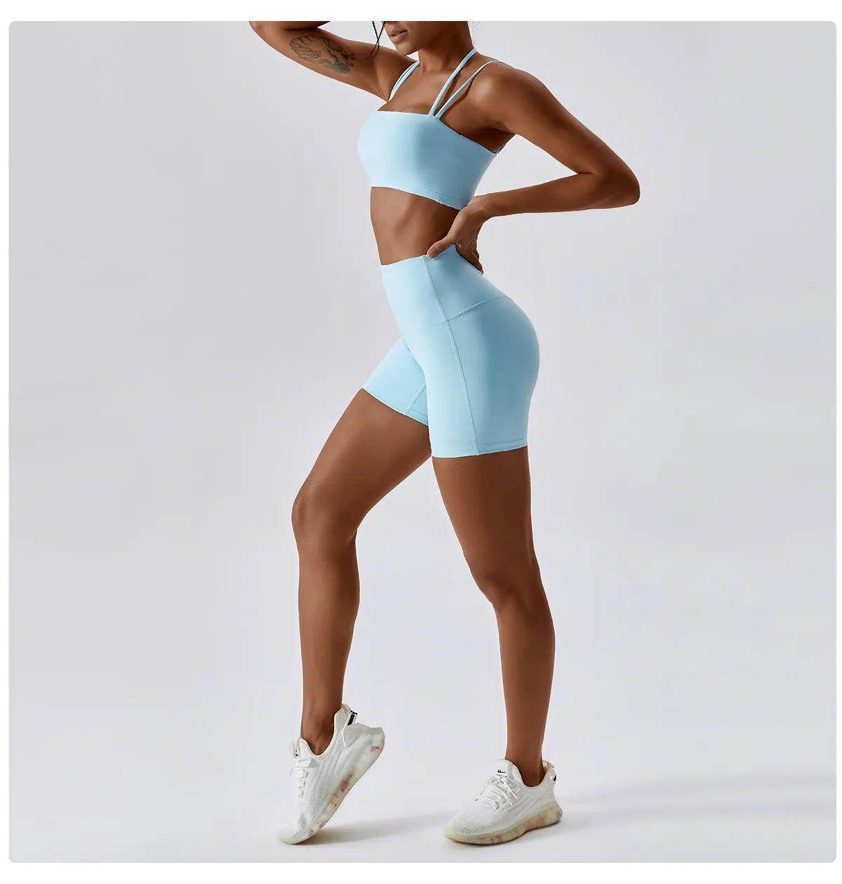 Conjunto Fitness Top e Shorts Gabriela - Sua Boutique