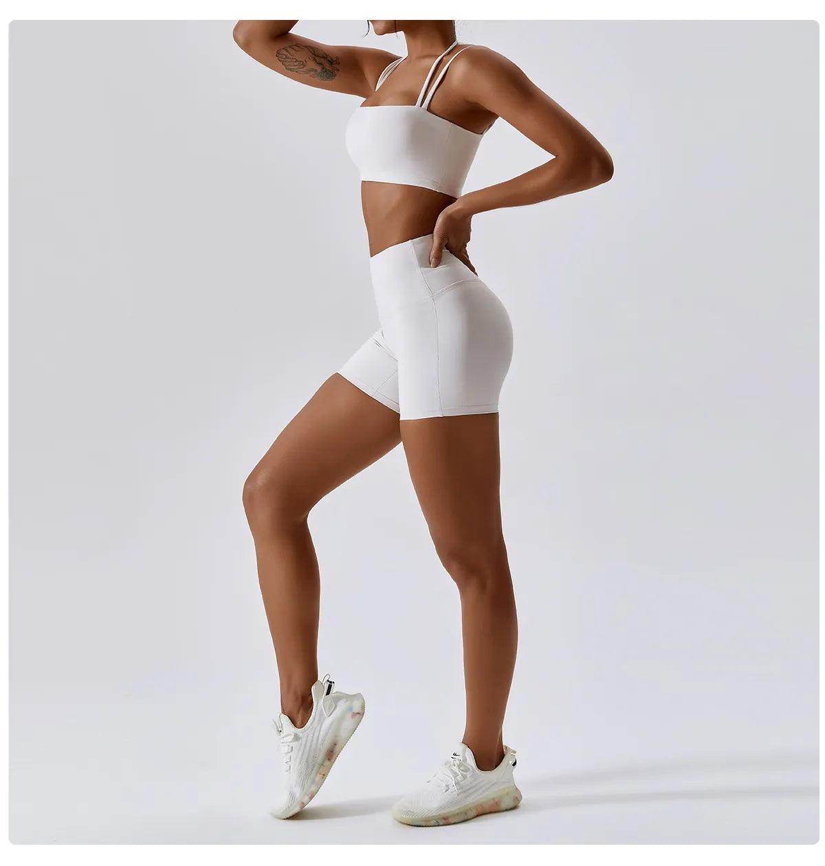 Conjunto Fitness Top e Shorts Gabriela - Sua Boutique