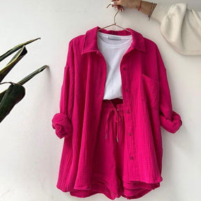 Conjunto Shorts e Camisa April use o cupom PRIMEIRACOMPRA e garanta 12%OFF