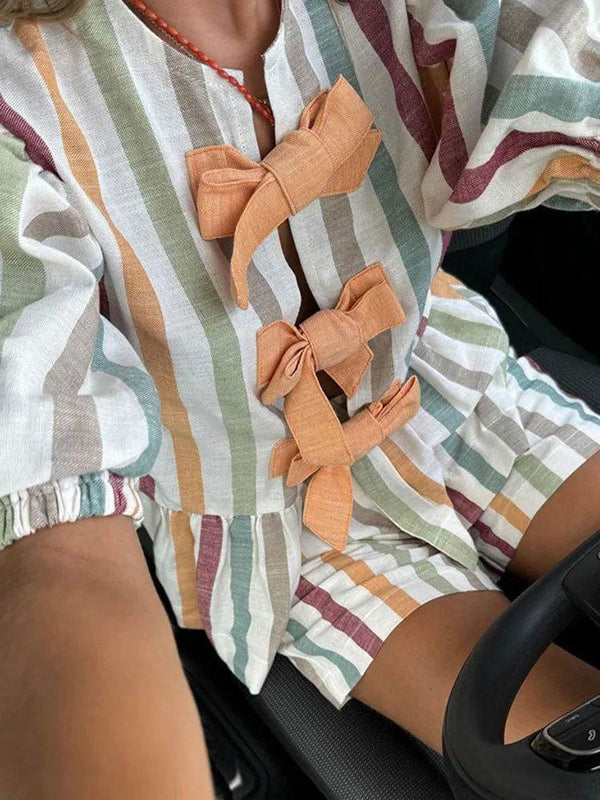 Conjunto Shorts e Camisa Laços - Sua Boutique