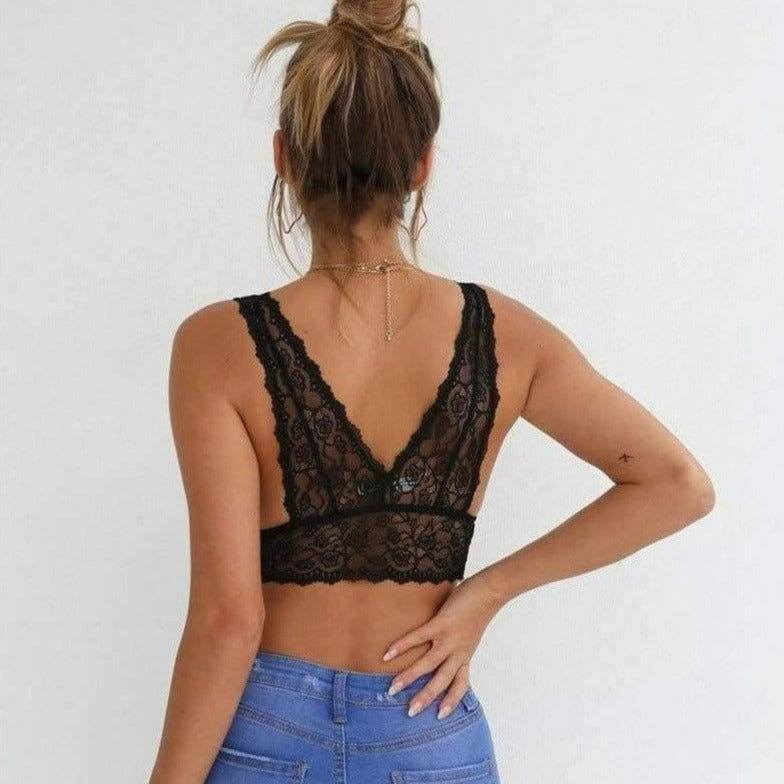 Cropped Vazado em Renda - Sua Boutique