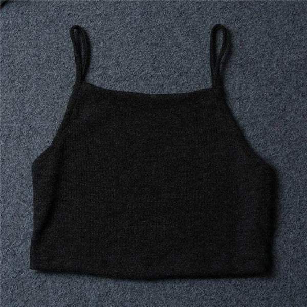 Cropped de Alça Canelado - Sua Boutique