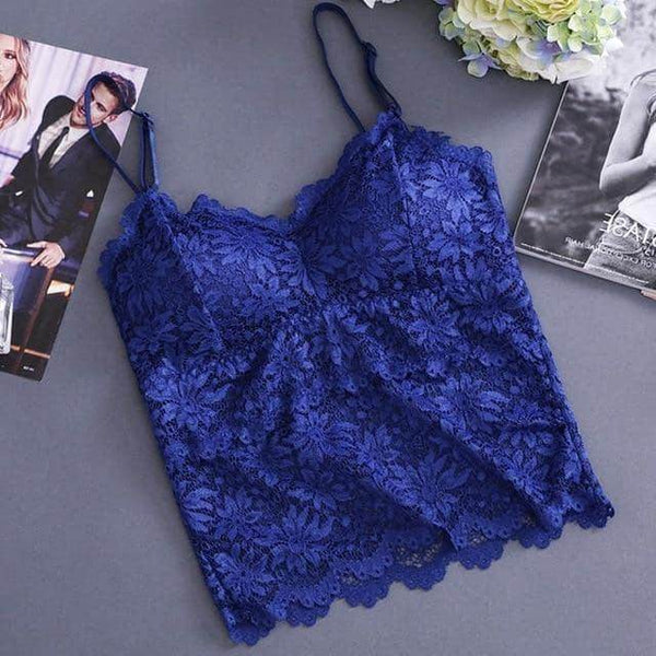 Cropped de Renda com alças - Sua Boutique