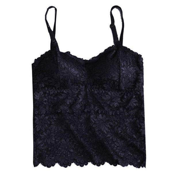 Cropped de Renda com alças - Sua Boutique