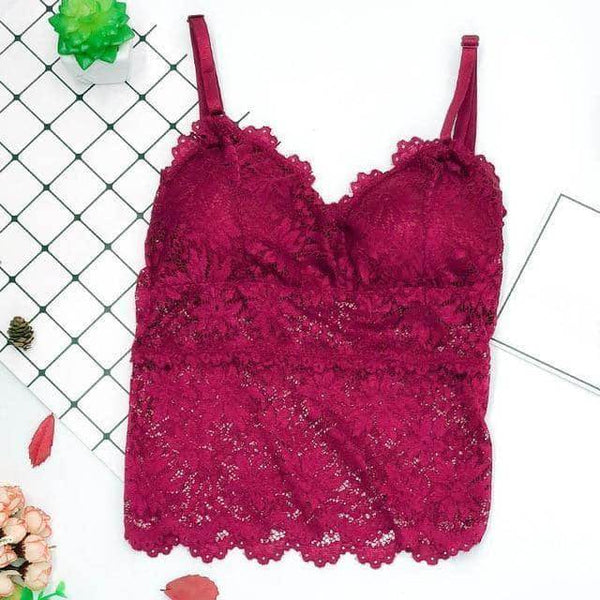 Cropped de Renda com alças - Sua Boutique