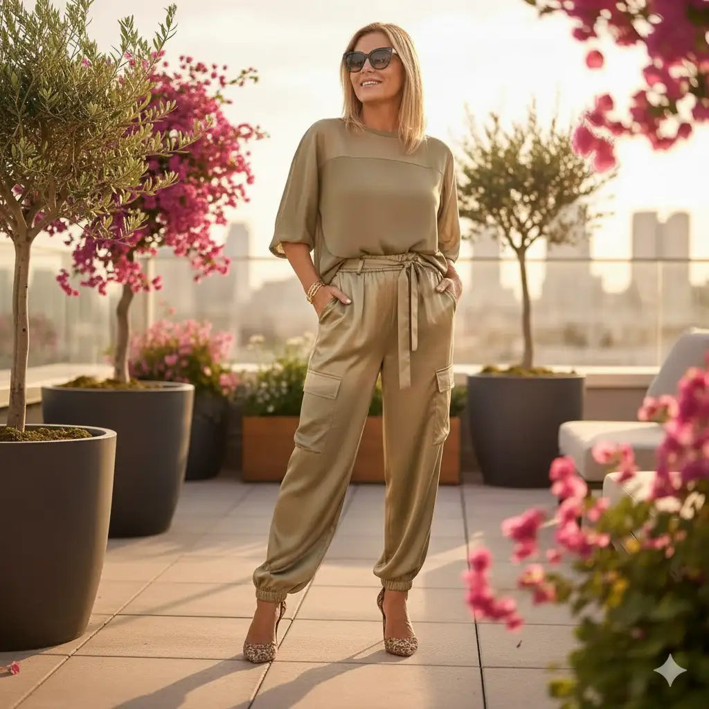 Conjunto Calça e Blusa Louise